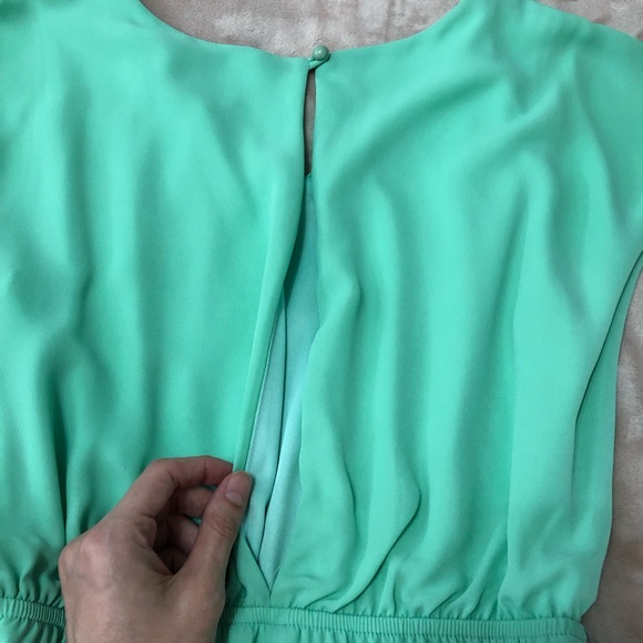Francesca’s Mint Split-Back Dress - Picture 2 of 3